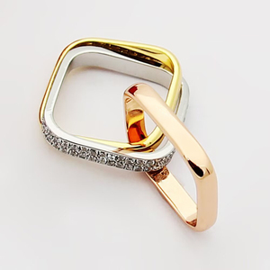 <span class=keywords><strong>Bague</strong></span> de luxe pour femme, trois couleurs, trois anneaux, diamant, marque de créateur, tendance <span class=keywords><strong>Carter</strong></span>, <span class=keywords><strong>bague</strong></span> pour homme, cadeau d'anniversaire, vente chaude - Product Image 6