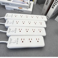 Stop Kontak Listrik Standar AS dengan Pelindung Lonjakan Arus dan Port USB Tipe C 110V 10A Kabel Ekstensi Multi Stop Kontak untuk Rumah dan Kantor