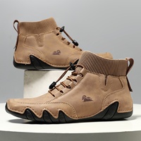 Bottes de randonnée décontractées unisexes montantes, style couple, avec embout chaussette, pour l'hiver, grandes tailles, vente en gros transfrontalière, pour plateformes indépendantes