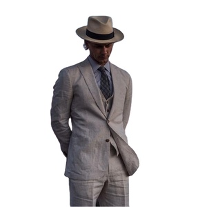 Trajes de <span class=keywords><strong>Novio</strong></span> de Lino Hechos a Medida, Verano <span class=keywords><strong>2022</strong></span>, <span class=keywords><strong>Traje</strong></span> de <span class=keywords><strong>Novio</strong></span> de Playa, Esmoquin Ajustado de 3 Piezas, Trajes de <span class=keywords><strong>Novio</strong></span> a Medida <span class=keywords><strong>para</strong></span> Hombre, Blazer - Product Image 1