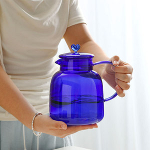 BlueHigh-temperature resistant large-capacity cold water bottle, household high-appearance-<b>level</b> cold water bottle set - Product Image 4