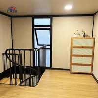 Maison préfabriquée en conteneur de 20 pieds, installation rapide (2 ouvriers/2 heures), personnalisable pour villa/bureau/hôtel