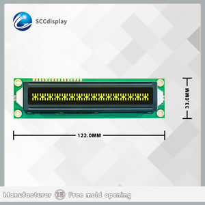 내구성 COB 모듈 JXD1601A-1 <span class=keywords><strong>16X1</strong></span> 대형 문자 디스플레이 화면 네거티브 16*1 러시아어 문자 LCM 디스플레이 노란색 DFSTN <span class=keywords><strong>LCD</strong></span> - Product Image 4