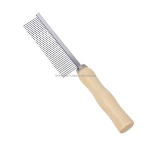 Wooden <b>Pet</b> Grooming Double Sided Comb - Product Image 2