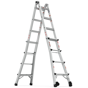 Double Sided <strong>Ladder</strong> Foldable Aluminum Telescopic <strong>Ladder</strong> <strong>Multi</strong> <strong>Use</strong> <strong>Ladder</strong> With Big Joint - Product Image 3