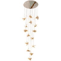 Plafonnier led suspendu composé de boules de cristal ajourées, Design moderne, éclairage d'intérieur, luminaire décoratif de plafond, idéal pour une entrée, une Villa ou des escaliers, K9