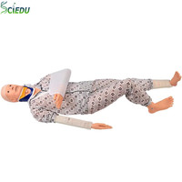 Mannequin d'entraînement SCIEDU de type fermé pour l'immobilisation des fractures des membres, collier cervical, soins des traumatismes, simulateur de transport des blessures vertébrales