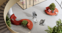 Ensemble de canapés modulaires modernes pour salon, module droit ou en arc, pour hall commercial, salle d'attente, réception, canapé modulaire combinable