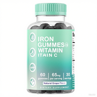 Bonbons gélifiés à la vitamine C et au fer de qualité supérieure, marque privée - Non destiné aux femmes enceintes, saveurs et formes personnalisables
