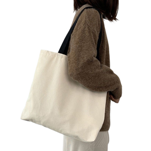 Hot bán tùy chỉnh in logo Tote mua sắm bông thời trang vải túi vải lớn với xử lý chéo cơ thể túi - Product Image 5