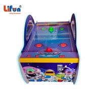 Table de hockey sur air LIFUN sur le thème de l'espace pour enfants, à monnayeur, 2 joueurs, jeu d'arcade pour enfants avec distributeur de tickets en option pour les centres de divertissement familial (FEC)