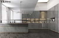 Armoires de cuisine super fortes et brillantes Rangement multifonctionnel Nouveau accessoirisé Évier Charnière Tiroir Glissière Robinet Dosseret