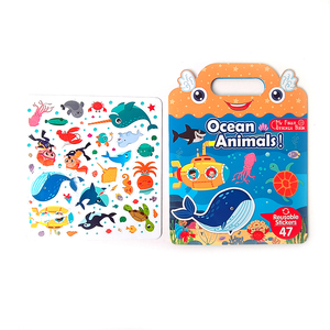 Proveedor al por mayor niños ocupado libro educación para padres niños océano animales pegatina Libro buena calidad - Product Image 2