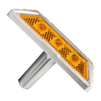 Haute luminosité filaire LED goujons de route mise à niveau Structure IP68 étanche en aluminium solaire marqueur de route sécurité routière extérieure