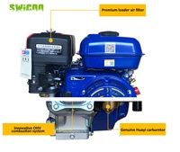 Moteur à essence Lifan 7HP arbre horizontal 212cc 4 temps OHV moteur à essence de remplacement de qualité industrielle