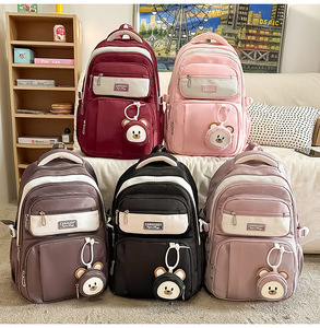 New Schoolbags for Primary <b>School</b> Girls Lightweight and Large-Capacity <b>Backpacks</b> for Junior High <b>School</b> Students - Product Image 1