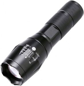 Mini USB <b>Rechargeable</b> 1000 Lumens IP65 Zoomable T6 LED <b>Flashlight</b> Tactical Aluminum Alloy High CRI 90 6000K Daylight Long Range - Product Image 1