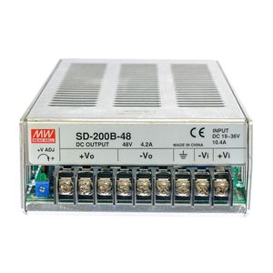 มีนเวลล์ SD-200B-24 24V 8.3A ตัวแปลงไฟ DC-DC แบบเอาต์พุตเดี่ยว ระบายความร้อนด้วยการไหลเวียนของอากาศตามธรรมชาติ - Product Image 1