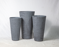 Pots à fleurs en ciment en gros, revêtement poudré, durables, écologiques, pour la maison et le jardin, couleur personnalisée