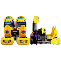Machine de jeu d'arcade de course de moto électrique de simulation colorée pour un joueur, version Deluxe, 32 pouces, avec écran intégré