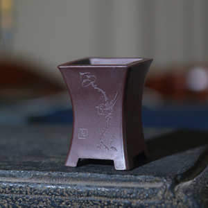 Pot à Bonsaï en Argile Violette, Miniature, pour Bureau, Petits Pots de Taille Palmier - Product Image 3