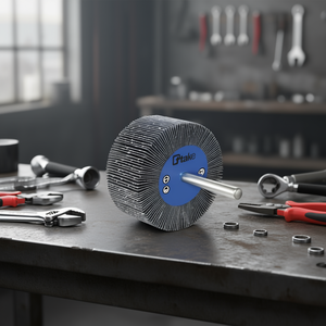 แผ่นขัดกระดาษทรายแบบวงล้อ 80x20 มม. แกน 6 มม. ความหยาบ 120 กริต สำหรับงานเจียร - Product Image 3