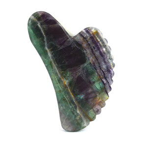 Papan Guashs piring Gua sha wajah alami, alat pijat Anti Penuaan dan pembersihan - Product Image 3