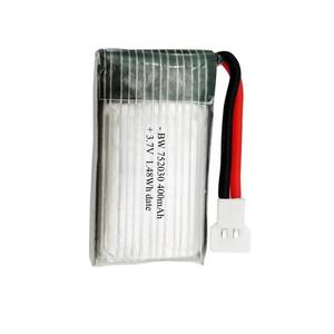 헬리콥터 쿼드콥터 용 BW <span class=keywords><strong>Lipo</strong></span> 752030 <span class=keywords><strong>3.7V</strong></span> <span class=keywords><strong>400mAh</strong></span> 25C 고속 리튬 이온 폴리머 배터리 - Product Image 6