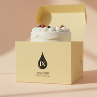 Boîtes à muffins et cupcakes personnalisables, écologiques, en matériaux recyclés, avec fenêtre transparente pour desserts et collations