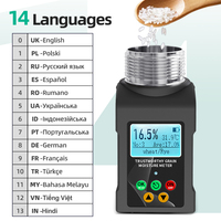 Portable Thermo Hygrometer Grain Moisture Meter LCD 5% Accuracy Measures 40 Kinds Grains Including Cocoa Beans Radish