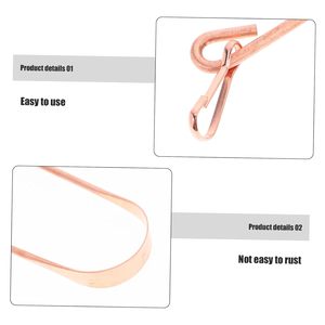 Nettoyeur de langue personnalisé approuvé ISO, fabriqué en cuivre et acier inoxydable - Product Image 3