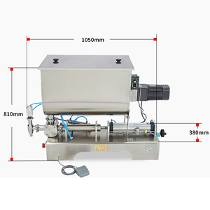 -Type's mixture marmalade sauce chili paste liquid filling machine with the mixture from - Product Image 3