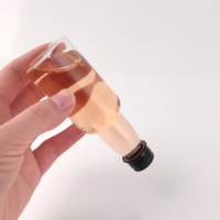 Vide 30ml 50ml Mini PET Rond En Plastique Whisky Vodka Bouteille pour Boisson Liqueur