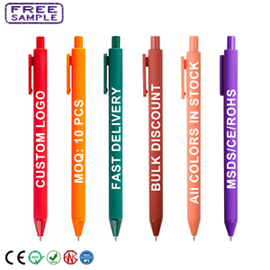 Custom LOGO Multicolor Macaron Silica Ballpoint Pen Promotional High Quality Retractable Advertising Printing for Stationery - Product Image 2