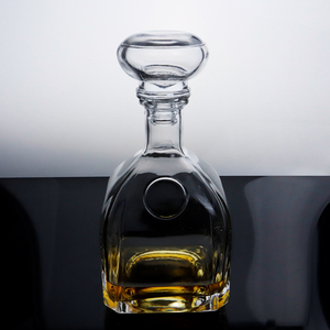Carafe à whisky en verre transparent de haute qualité avec <span class=keywords><strong>bouchon</strong></span>, sans plomb, design classique, bouteille à liqueur pour whisky/cognac, pour bar, maison, cadeau - Product Image 3