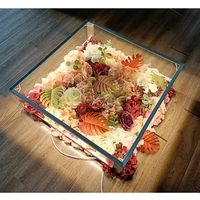 Plateforme de scène en verre de luxe KAVI pour mariage, LED transparente en plexiglas, magnifique, 60x60cm, extérieur