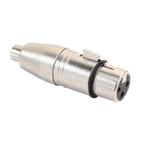 Adaptateur XLR Femelle vers RCA Femelle, Convertisseur de Genre, Connecteurs Audio pour Mixeur/Enregistreur/Amplificateur