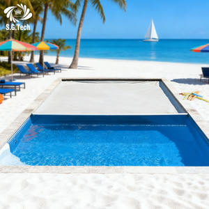 Couverture de <span class=keywords><strong>piscine</strong></span> coulissante automatique en PVC durable, anti-salissure, fabriquée par Water Crown, Guangdong - Product Image 3