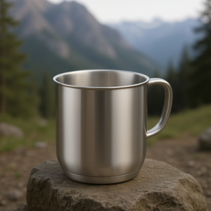 Bicchiere in acciaio inossidabile da 16 oz con manico per bevande calde o fredde - Product Image 3