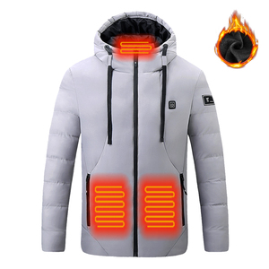 Custom all'aperto moto impermeabili escursionismo sci Softshell cappuccio abbigliamento uomo giacca riscaldata con batteria 7.4v - Product Image 1