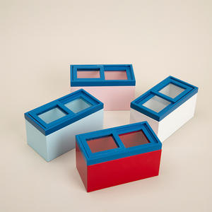 Escala 1:12 DIY juguete de madera casa de muñecas congelador en miniatura refrigerador accesorios de tiro con Mini modelo de muebles para jugar - Product Image 3