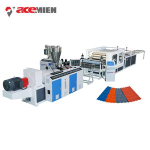 Nhựa Đa Lớp <span class=keywords><strong>PVC</strong></span> ASA PMMA Tráng Men Mái Ngói Máy Đùn Dây Chuyền Sản Xuất - Product Image 2