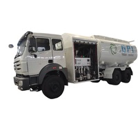 Expérience d'exportation 6x4 pour les services de jet privé 8000-20000 litres Véhicule de ravitaillement en carburant pour l'aviation