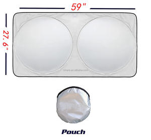 ที่บังแดดรถยนต์แบบพับได้อุปกรณ์ป้องกัน UV สำหรับ<span class=keywords><strong>รถยนต์</strong></span>ติดโลโก้ตามต้องการ - Product Image 5