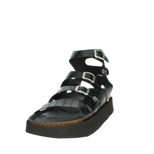 G105800 sandali neri con scivoli bassi da donna con plateau antiscivolo leggero e leggero Design stampato con tendenza alla moda - Product Image 6