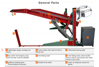 Kippbare Auto-Parkhebebühne Hydraulische Zweisäulen-Kipp-Parkhebebühne Mini-Lift und Aufzug