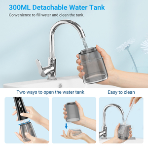 Irrigateur <span class=keywords><strong>dentaire</strong></span> oral portable sans fil pour le nettoyage des dents, <span class=keywords><strong>jet</strong></span> d'eau <span class=keywords><strong>de</strong></span> <span class=keywords><strong>voyage</strong></span> électrique rechargeable par USB, hydropulseur pliable - Product Image 4
