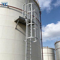 Échelle verticale fixe pour cage