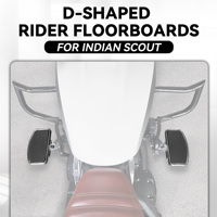 Repose-pieds avant chromés personnalisés avec bande décorative pour Indian Scout Sixty Bobber 2015-2025, accessoires pour repose-pieds de conducteur