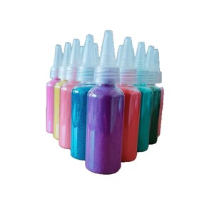 Sabbia colorata unica tinta sabbia minerale iridescente, romantica sabbia blu-utilizzata per la creazione di dipinti di paesaggi da spiaggia - Product Image 3
